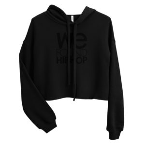 Crop Hoodie (Black Logo)